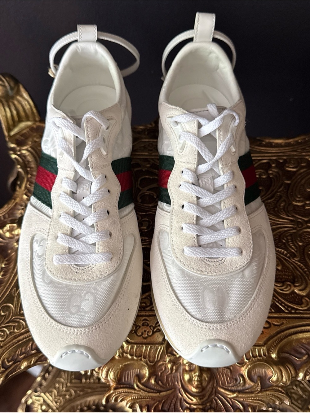 Gucci Re-Motion GG White Sneakers size-37 Authentic